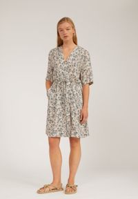 Robe midi à manches 3/4 fleurie en lenzing - rauhaa