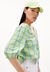 Blouse à carreaux en coton bio - kinaa seersucker light lime