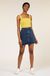 Top dos croisé jaune en coton bio - kenzie