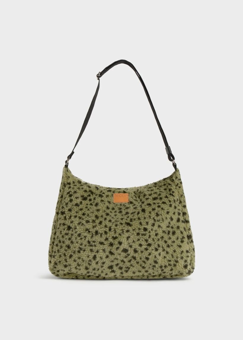 Sac épaule en matières recyclées | vert "olivia hobo bag - olivia" - Wouf