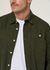 Chemise velours côtelé en coton bio | vert sapin "corduroy shirt forrest night" - Knowledge Cotton Apparel