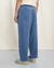Pantalon ample en denim recyclé - bleu "denim wide pant - washed blue" - Rotholz