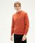 Pull orange en coton bio - burn orlando knit sweater