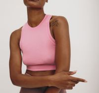 Débardeur en coton bio | rose "core crop tank top muted petal pink"