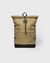 Sac à dos 26l en matières recyclées | vert "icon rolltop backpack l - olive drab with black leather" - Sandqvist