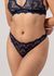 String en matières recyclées | bleu "lace thong - navy"
