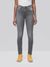 Jean skinny taille haute gris délavé en coton bio - hightop tilde grey wash - Nudie Jeans