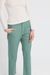Pantalon droit vert en coton bio - dafne