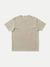 T-shirt ample taupe logo blanc en coton bio - uno njco circle - Nudie Jeans