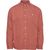 Chemise rouge en coton bio - mélange effet flanelle