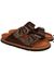 Sandales en cuir certifié | marron "galia leather chocolate" - Genuins