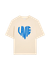 T-shirt en coton bio | beige "la vie - cream"