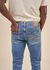 Jean slim en coton bio | bleu clair "lean dean lost orange" - Nudie Jeans - 4