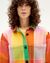 Veste à carreaux en coton bio | multicolore "art blanket norita jacket" - Thinking Mu