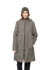 Parka longue en nylon recyclé | gris "okibax - laurel"