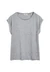T-shirt en tencel et coton bio | gris "jilaana mid grey melange"