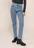 Jean slim en coton bio et recylé | bleu délavé "light clean denim nele pants heavy wash"