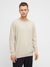 Pull en chanvre et coton bio | beige "cotton hemp knit light feather gray"