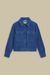 Veste bleu de travail en velours et coton bio - lavinia mid blue cord