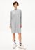 Robe pull en tricot gris clair en coton bio - friadaa light grey melange