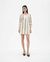 Robe en coton biologique | beige "otter polplin stripes maria dress - ecru"
