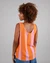 Débardeur en tencel | rayé bicolore "colorblock tank top orange" - Brava Fabrics