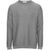 Pull col rond gris en coton bio - field