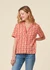 Chemise en coton biologique | rouge "marisol aloha blouse red" - Brava Fabrics