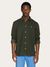 Chemise velours côtelé en coton bio | vert sapin "corduroy shirt forrest night"