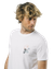 T-shirt blanc en coton bio avec imprimé - airmail