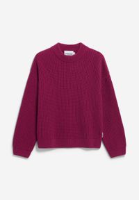 Pull en laine et coton biologique | rouge "miyaar solid - cherry juice"