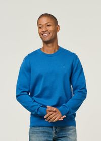 Pull en coton biologique | bleu "loukaa knit sweater - dark morning"