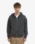 Sweat zippé oversize en coton bio | noir délavé "organic oversized zip hood - faded black"