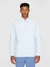 Chemise en coton bio | rayée bleue et blanche "loose striped slub canvas shirt blue stripe" - Knowledge Cotton Apparel