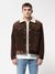 Veste sherpa velours côtelé marron en coton bio - bonny