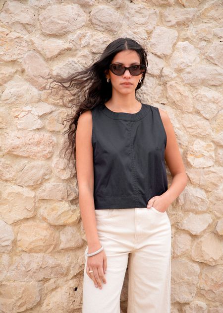 Top maya noir - Bonjour Demain