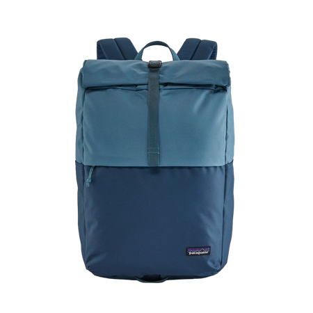 Sac à dos bleu 30l en polyester recyclé - arbor roll-top