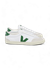 Baskets en coton bio | blanc et vert "volley canvas white emeraude"