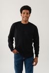 T-shirt oversize manches longues noir en coton bio - oversized ls t-shirt deep black - Colorful Standard