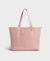 Sac cabas en matière recyclée déperlante | rose "ballet tote bag rose poudré" - Wouf