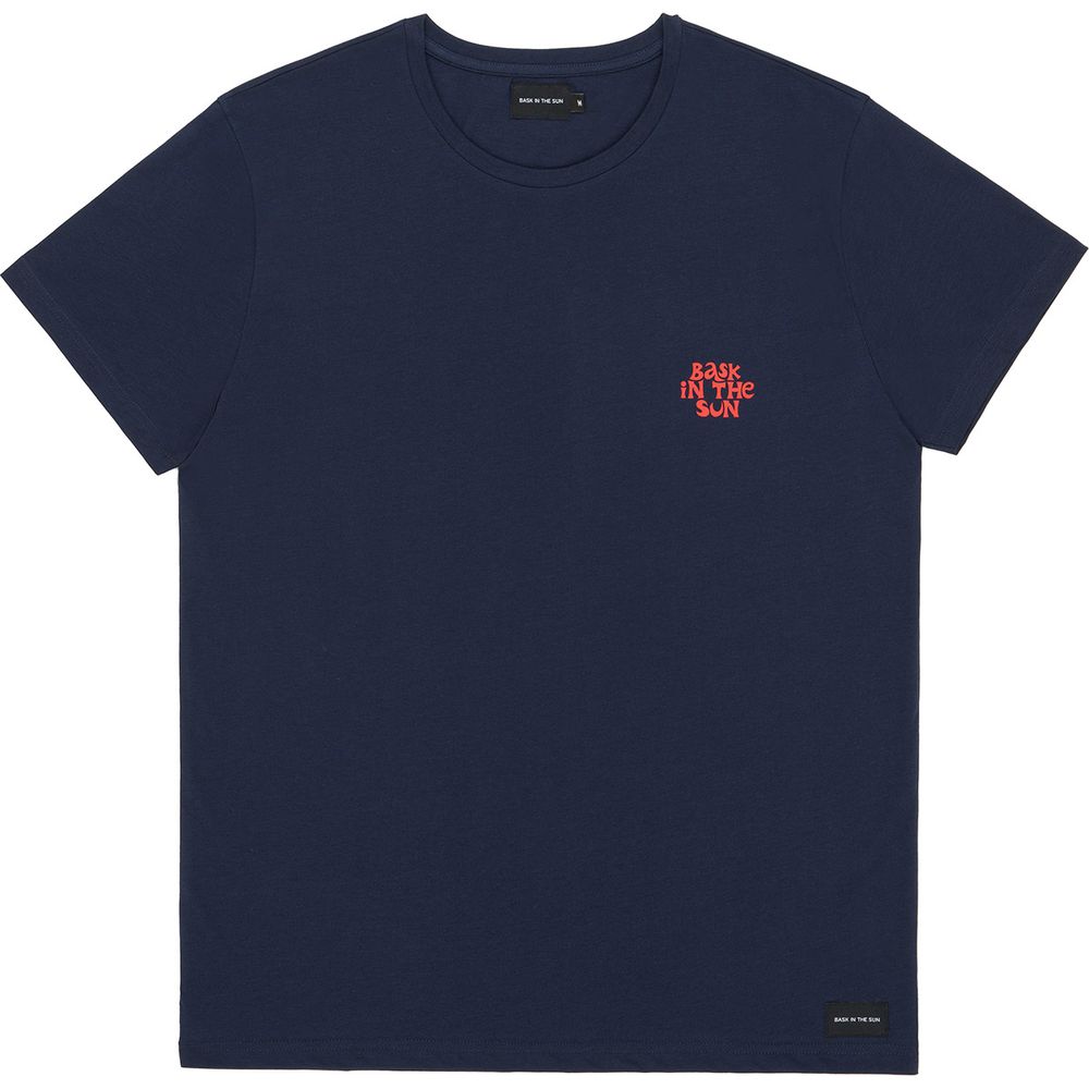 Tshirt en coton bio navy sunchasers homme Bask in the Sun