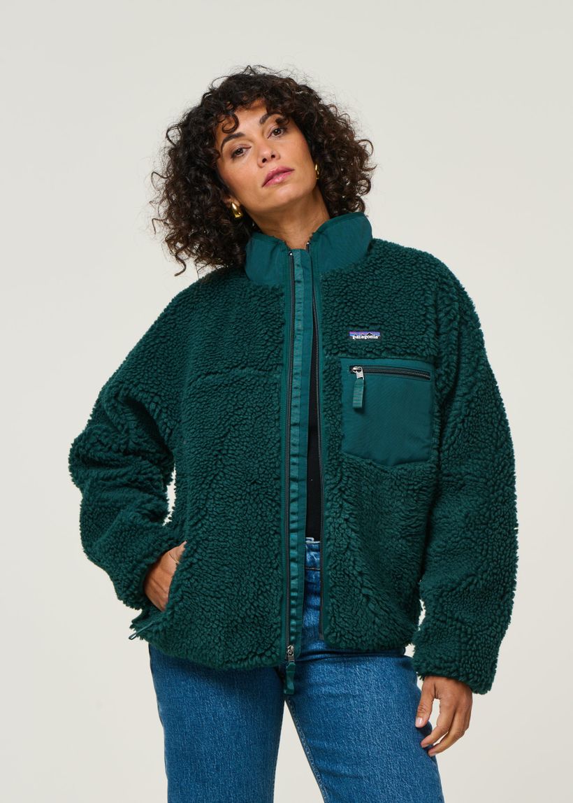 Veste polaire en matière recyclée | turquoise "w's classic retro-x jkt - casg" - Patagonia