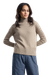 Pull col montant en cachemire recyclé | beige "maglia-erminia-beige-sabbia" - Rifò