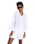 Chemise oversize blanche en lin - linen shirt mons white