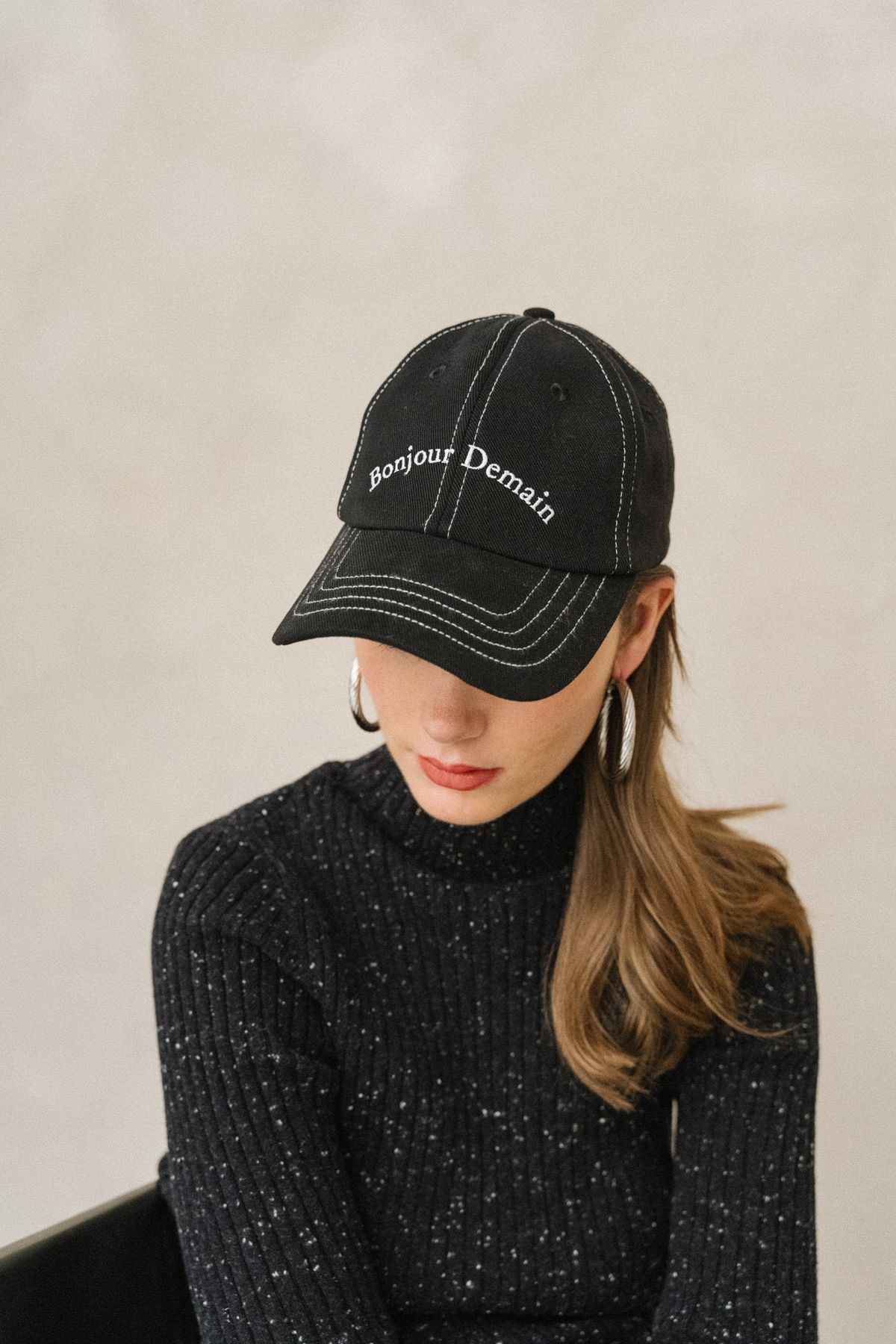 Casquette noire - Bonjour Demain