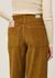 Pantalon velours en coton bio | camel "light oak corduroy hedda pants - brown" - Thinking Mu