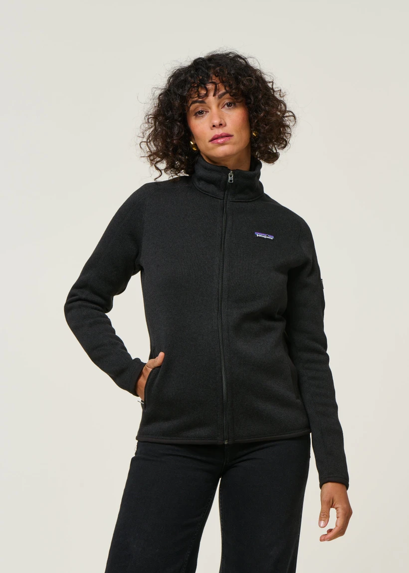 Veste polaire en matière recyclée | noir "w's better sweater jkt - blk" - Patagonia