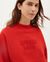 Sweat rouge en coton bio - spread love lava red sweatshirt