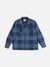 Surchemise en laine et matières recyclées | bleu à carreaux "vincent buffalo check shirt" - Nudie Jeans