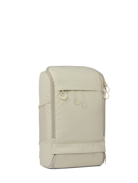 Sac à dos beige en plastique recyclé - cubik medium chalke beige